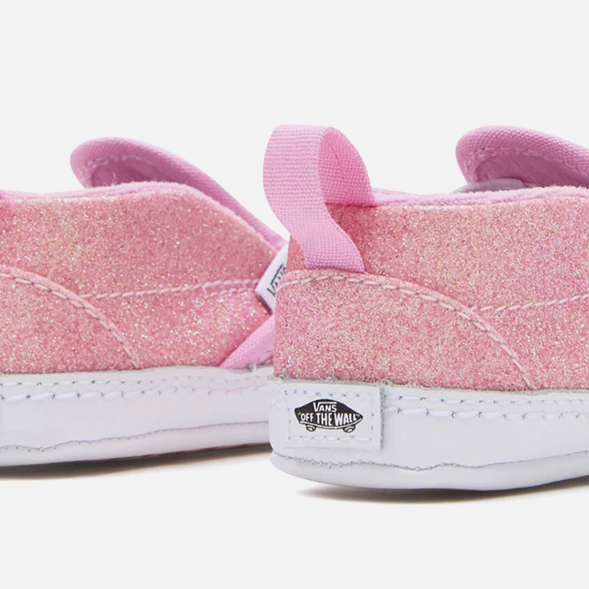 Vans Infant Classic Slip-On V Crib - Glitter Pink