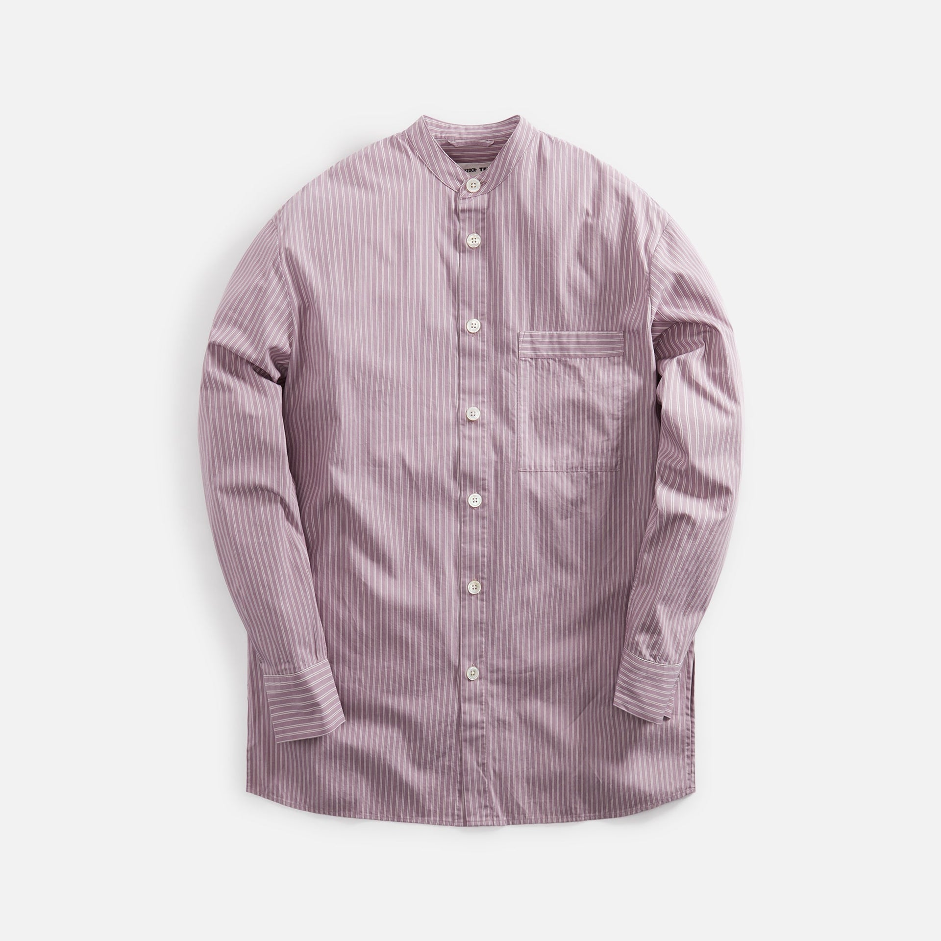 Tekla Sleeping Shirt - Mauve Stripes