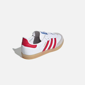 adidas PS Samba OG - White / Collegiate Red / Gum 3