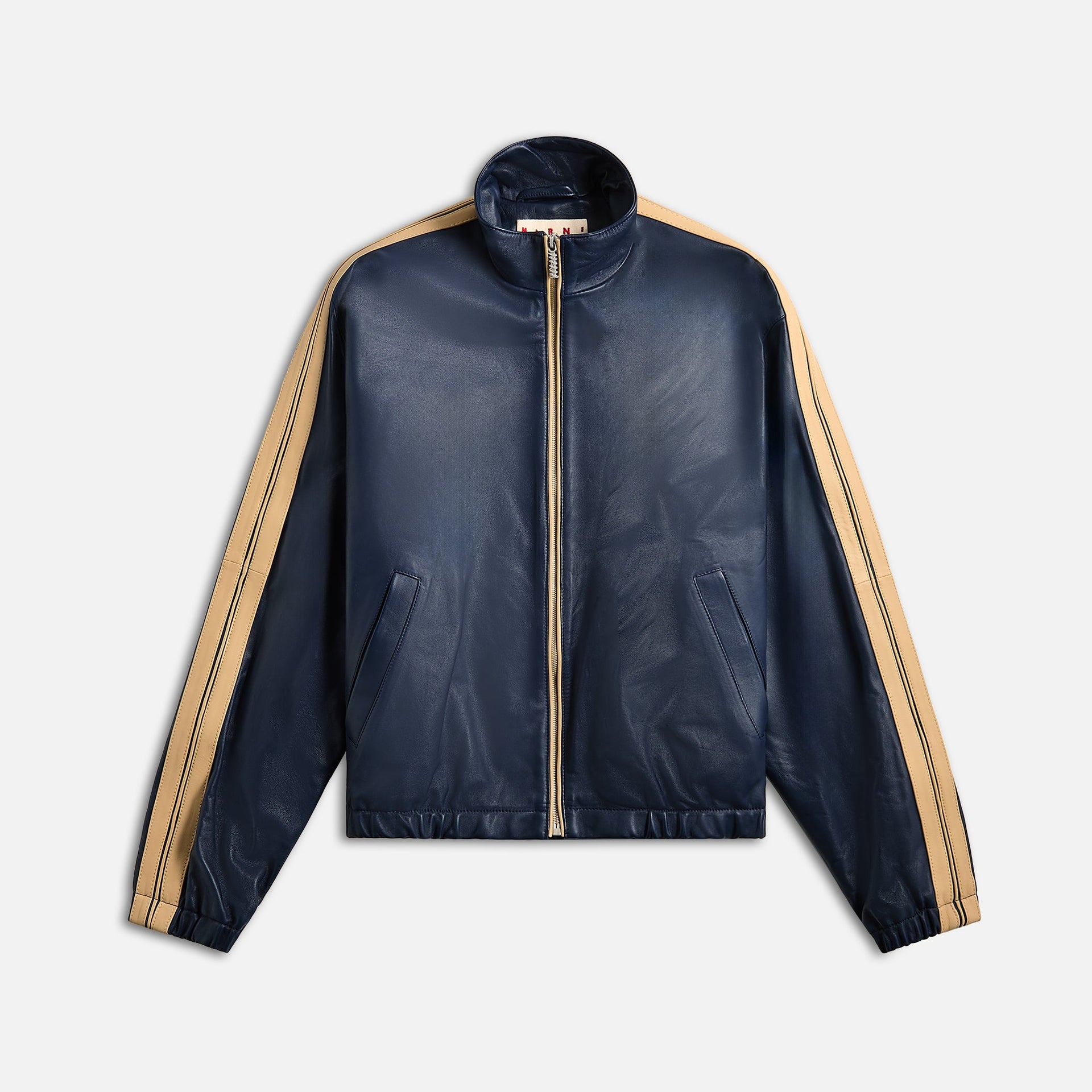 Marni Leather Jacket - Blue China