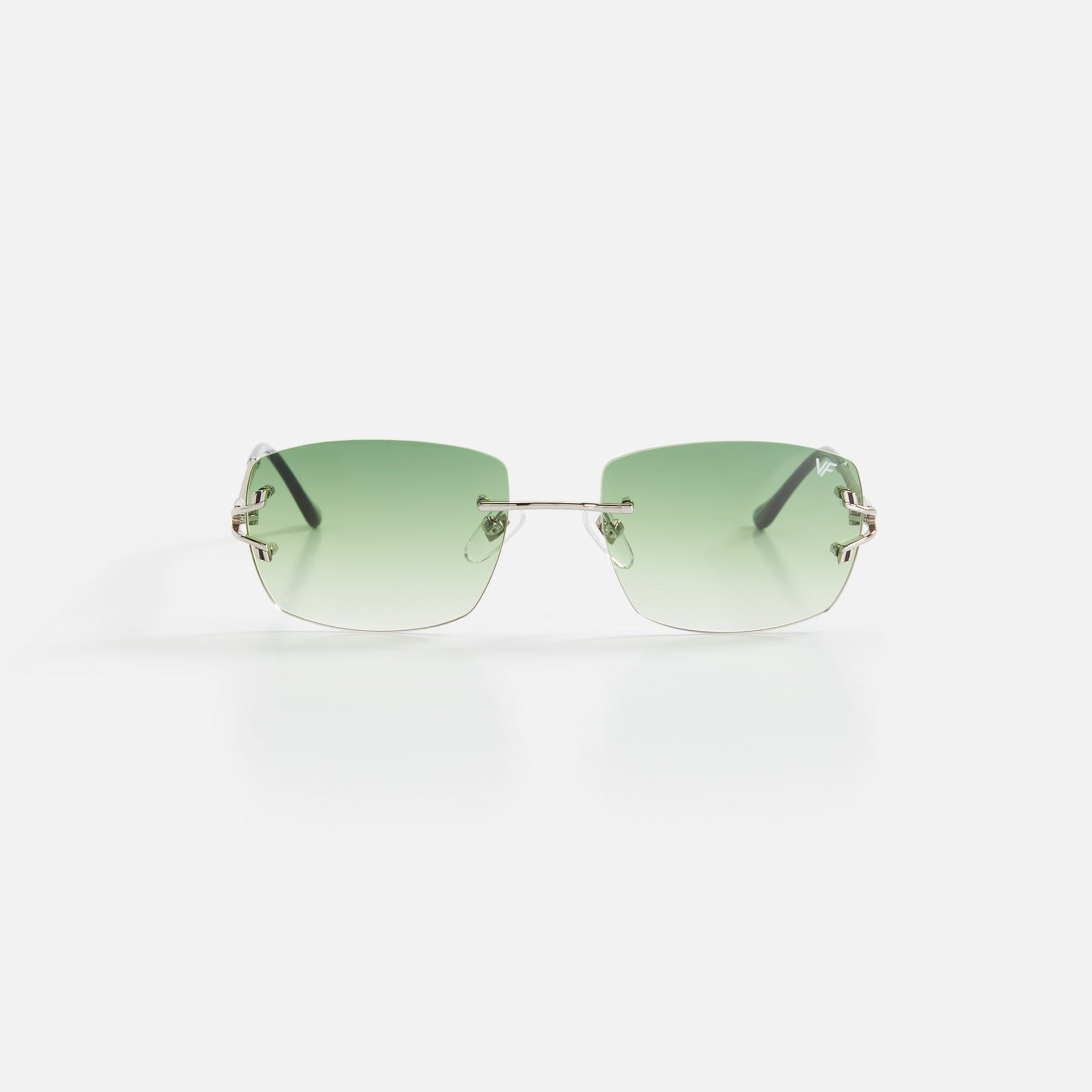 Vintage Frames Bal Harbour White Gold - Green Gradient