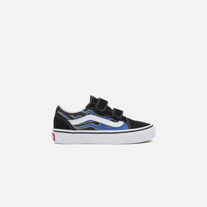 Vans Pre-School Old Skool - Pixel Flame / Black / Blue