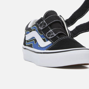 Vans Pre-School Old Skool - Pixel Flame / Black / Blue