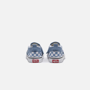 Vans Toddler Classic Slip-On - Checkerboard / Dusty Blue