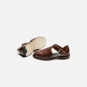 VINNY's Fisherman Sandal - Brown Polido Leather