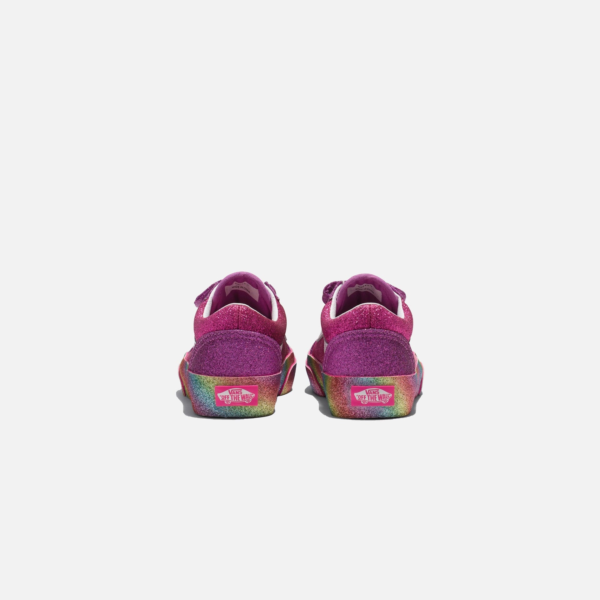 Vans Pre-School Old Skool V Glitter Rainglow - Pink / Multi