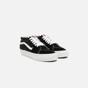 Vans OG Sk8-Mid LX Suede Canvas - Black / White