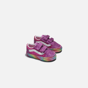 Vans Toddler Old Skool V Glitter Rainglow - Pink / Multi