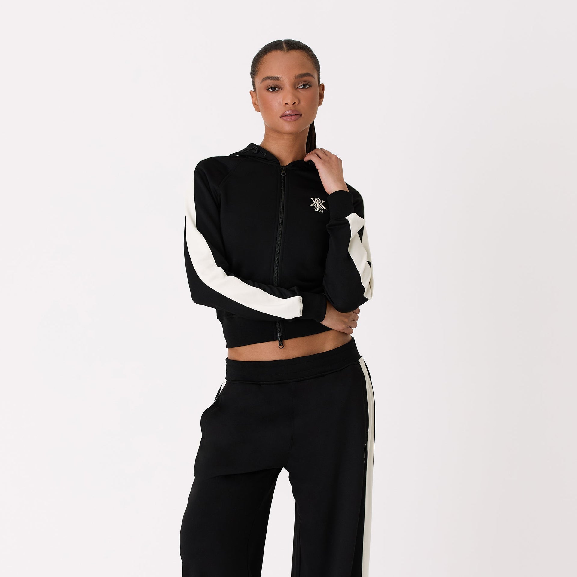 Kith Women Arbor Hooded Track Jacket - Black