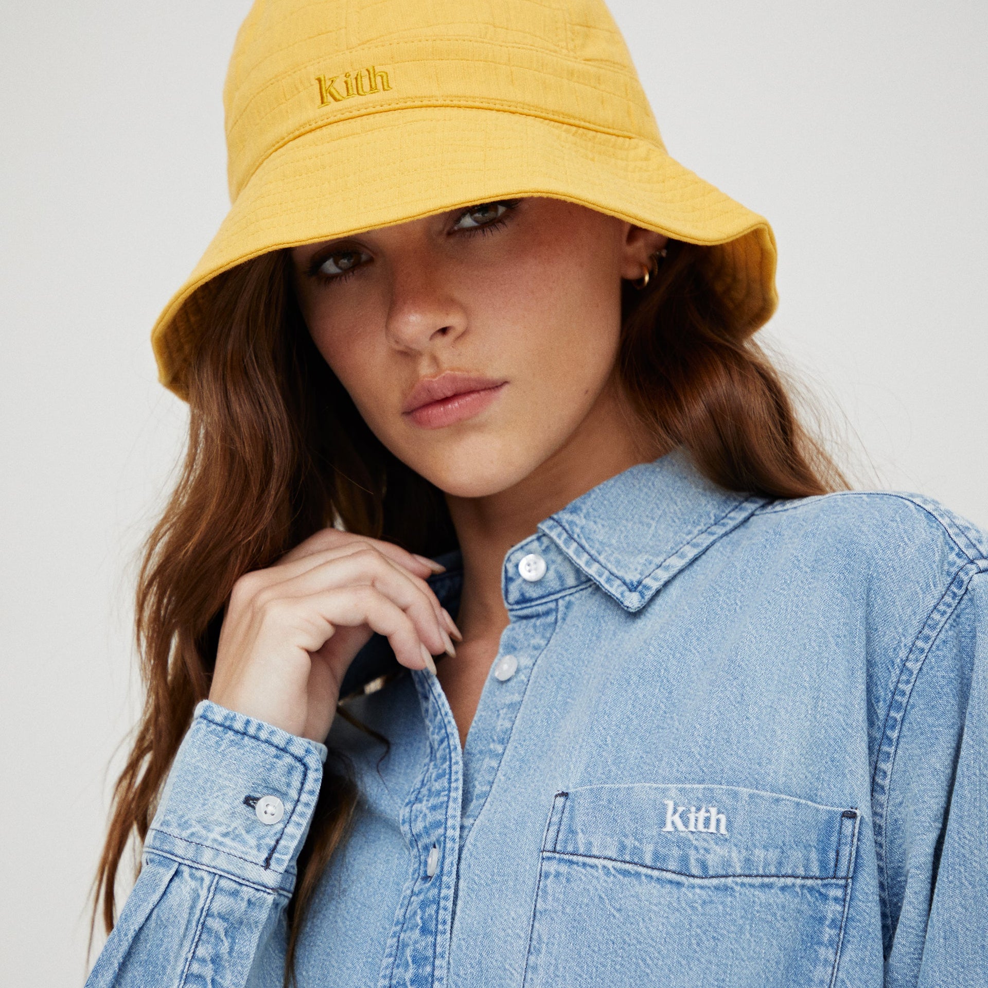 Kith Women Ora II Denim Shirt - Hayden Mid Wash