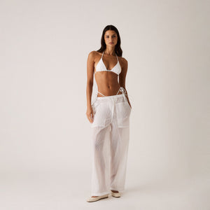 Kith Women Kavi Sheer Monogram Pant - White PH