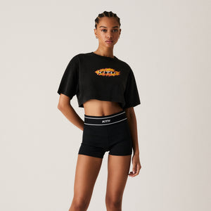 Kith Women Orbit Flame Fei Crop Tee - Black