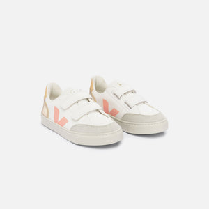 Veja Kids V-12 - Extra White / Multico Platine