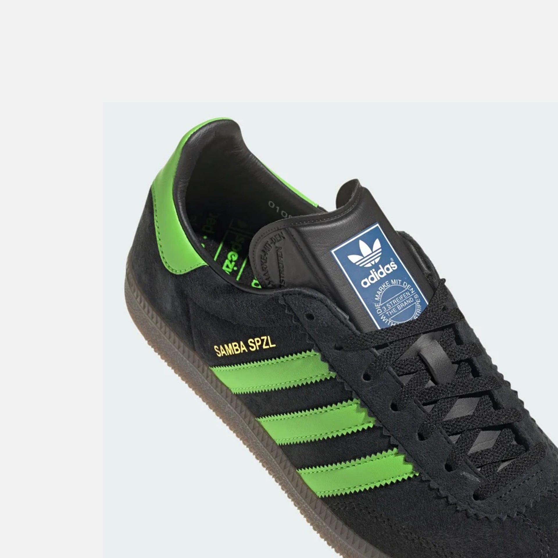 adidas Samba Deco SPZL - Core Black / Lucid Lime / Gum