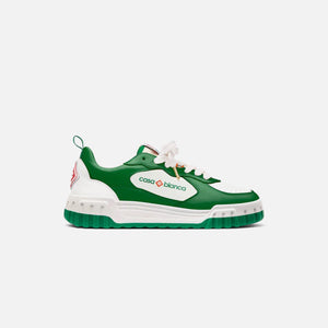 Casablanca Tennis Court Sneaker Leather - Green / White