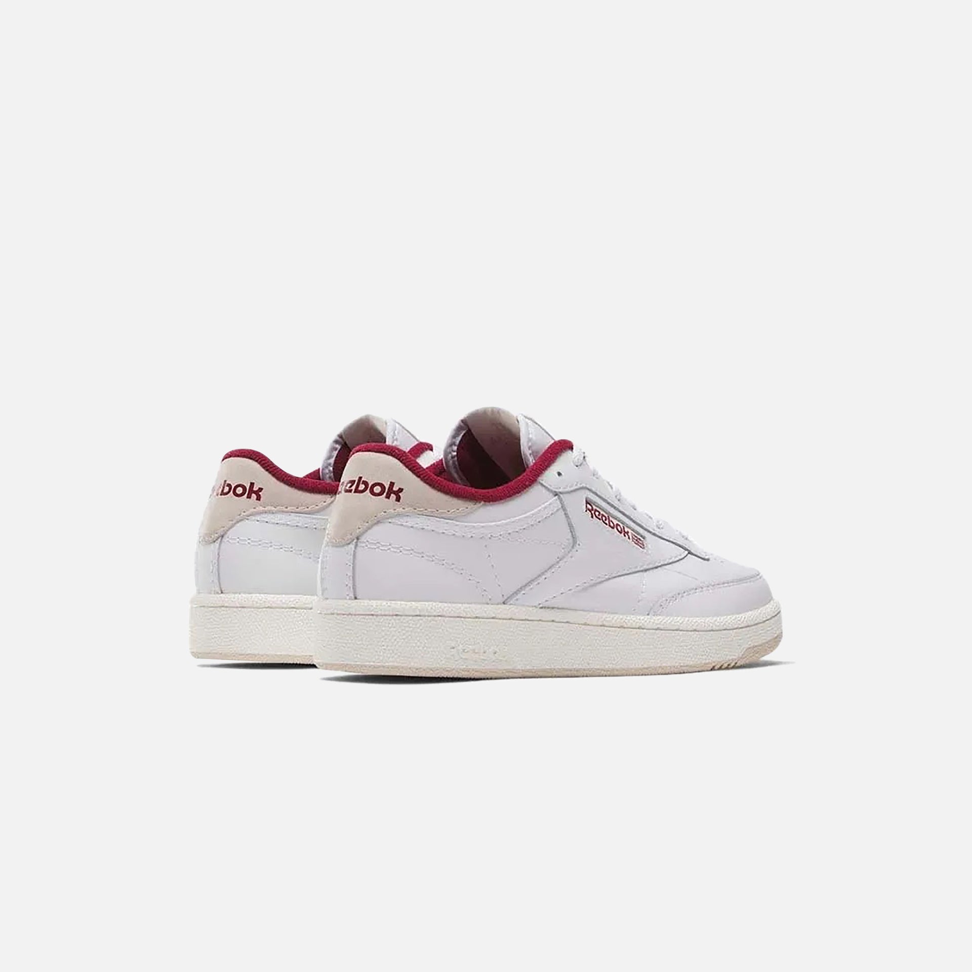 Reebok Club C 85 - White / Alabaster / Classic Maroon