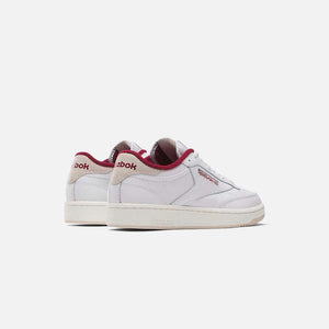 Reebok Club C 85 - White / Alabaster / Classic Maroon