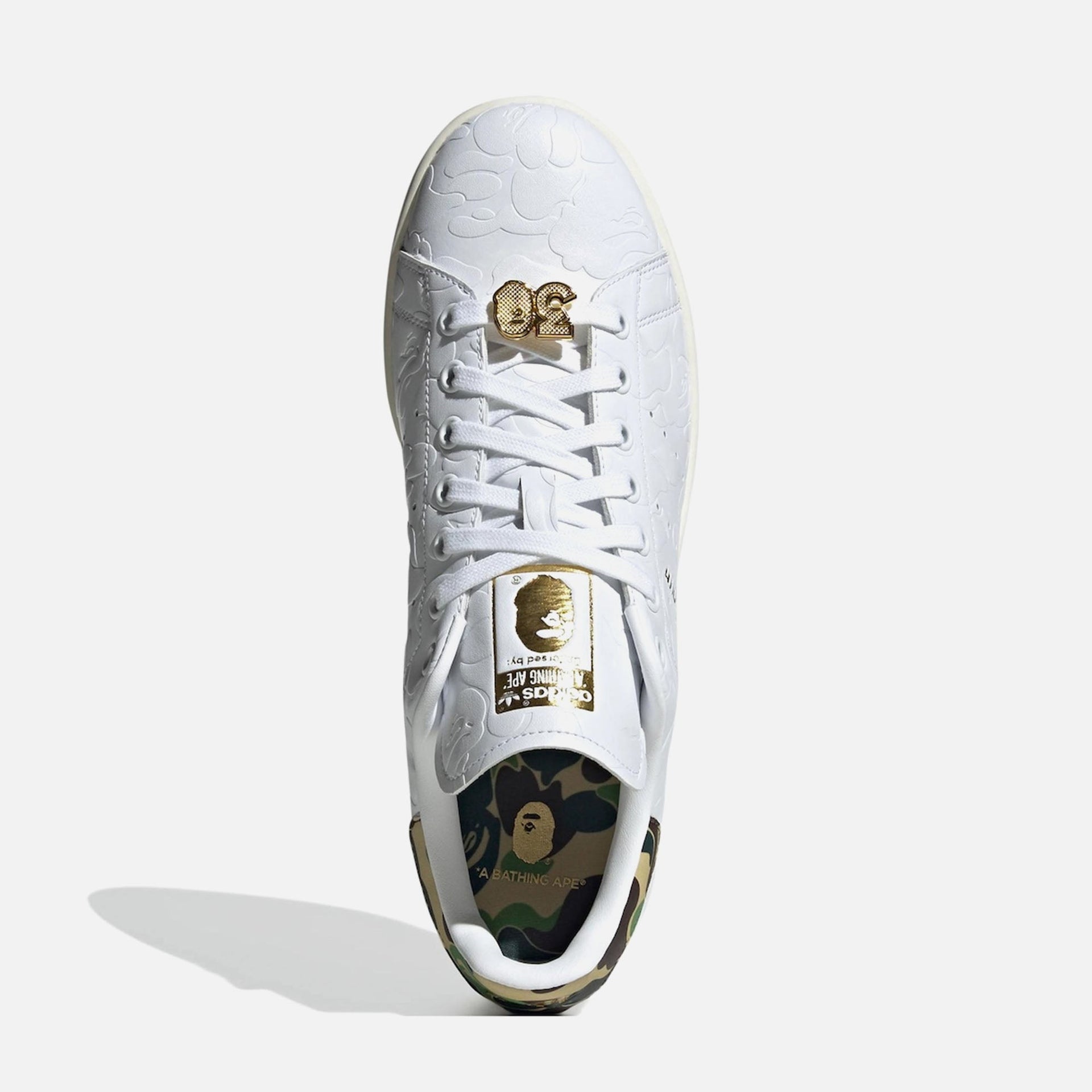 adidas x Bape Stan Smith - Cloud White / Cloud White / Off White