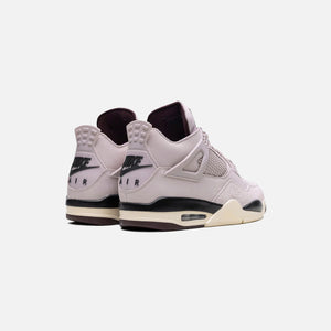 Jordan x A Ma Maniére WMNS Air Jordan 4 Retro - Fossil Stone / Metallic Pewter / Burgundy Crush