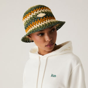 Kith Women Raffia Multi Stitch Bucket Hat - Madeira