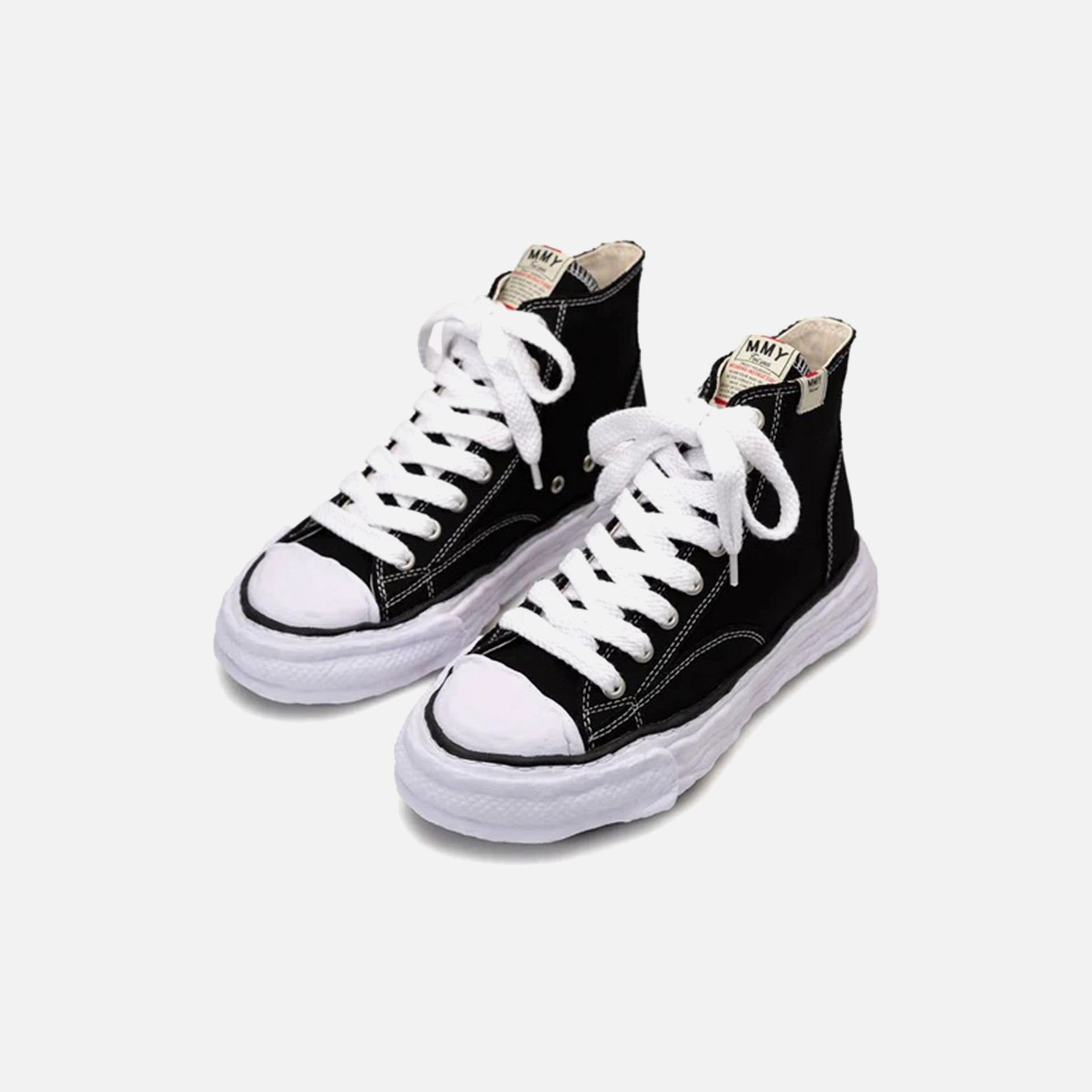 Mihara Yasuhiro PETERSON 23 Original Sole High-Top Sneakers - Black / White