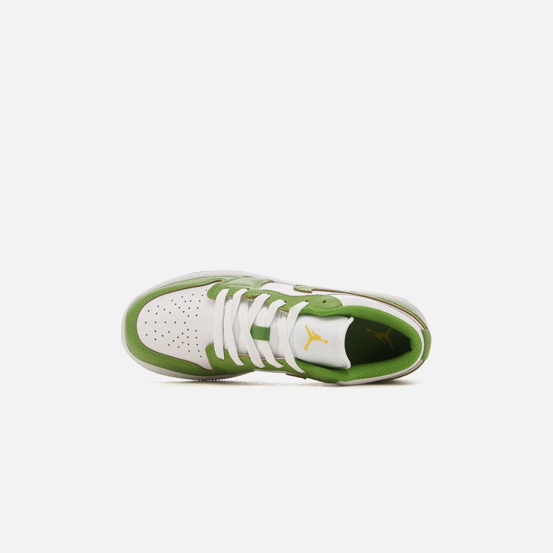 Jordan GS Air Jordan 1 Low SE - White / Chlorophyll / Lightning