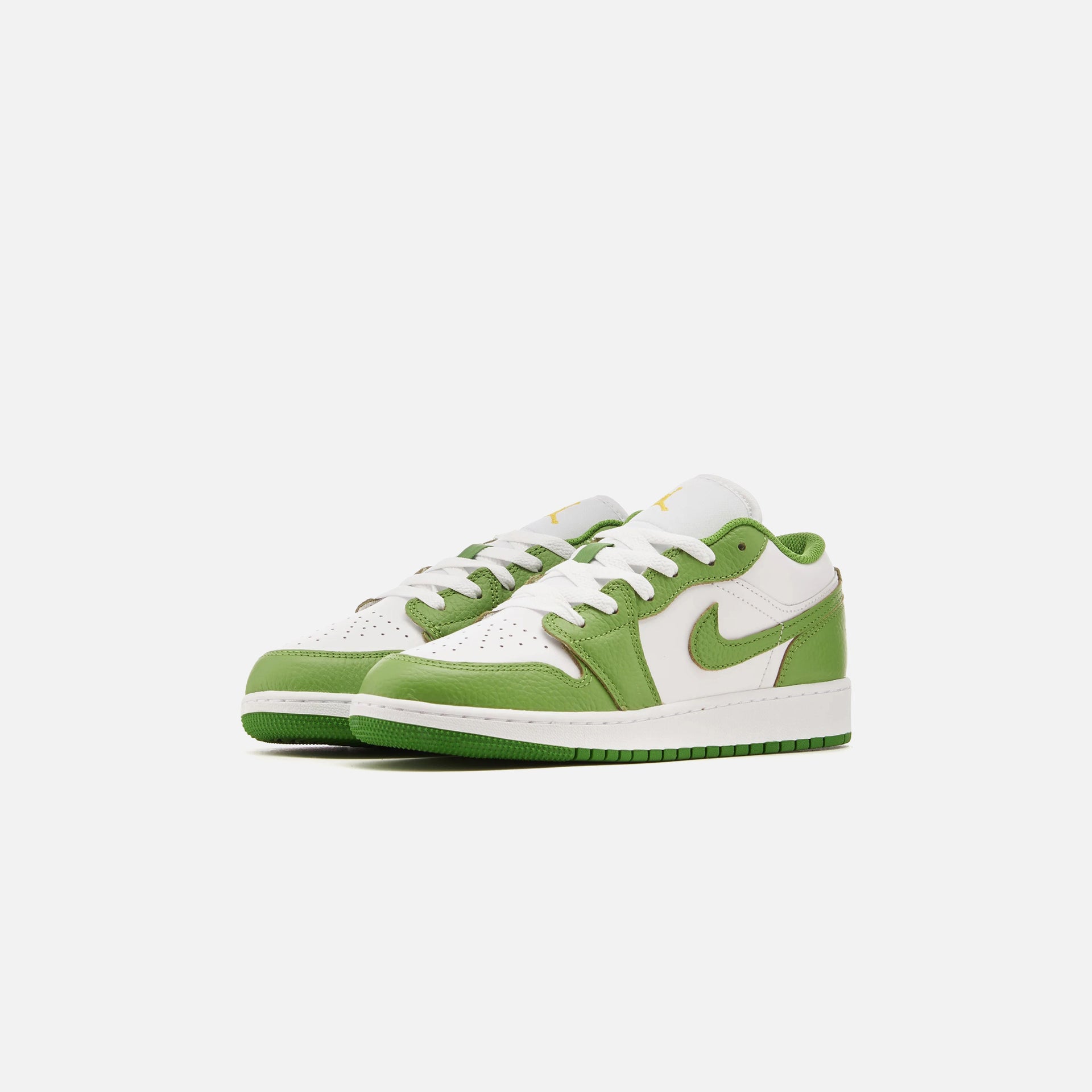 Jordan GS Air Jordan 1 Low SE - White / Chlorophyll / Lightning