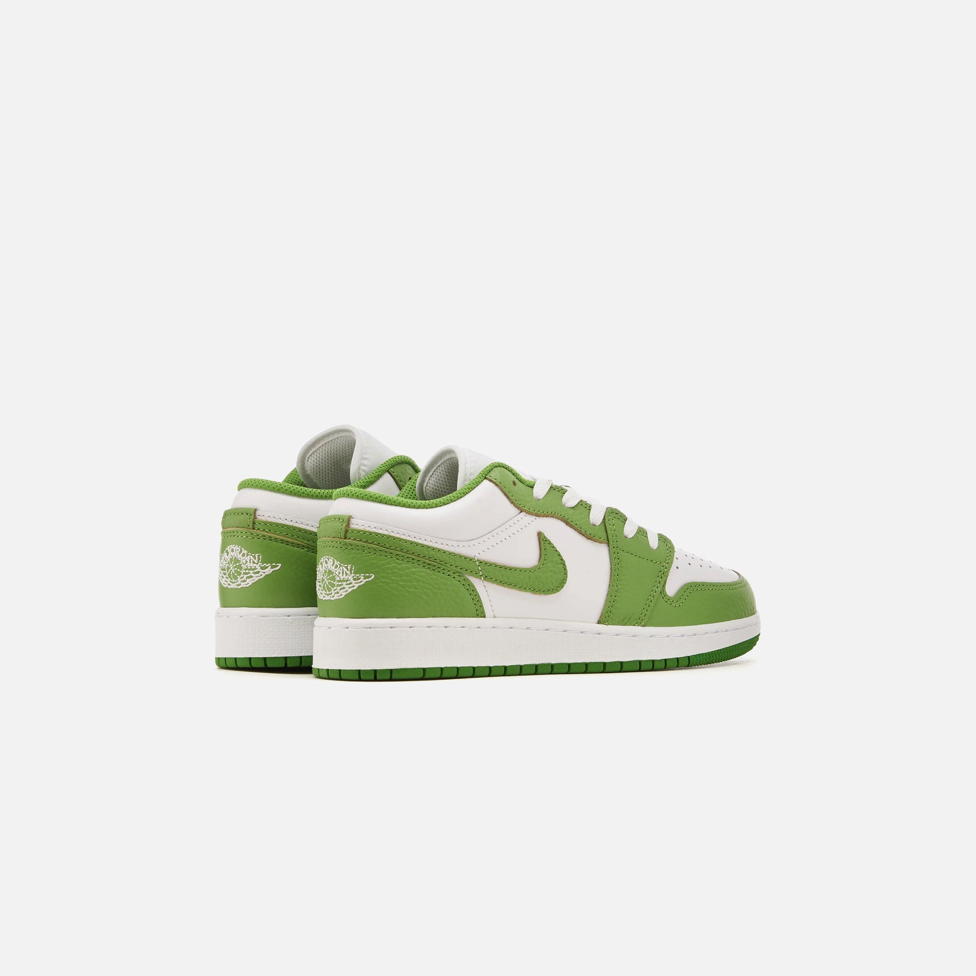 Jordan GS Air Jordan 1 Low SE - White / Chlorophyll / Lightning