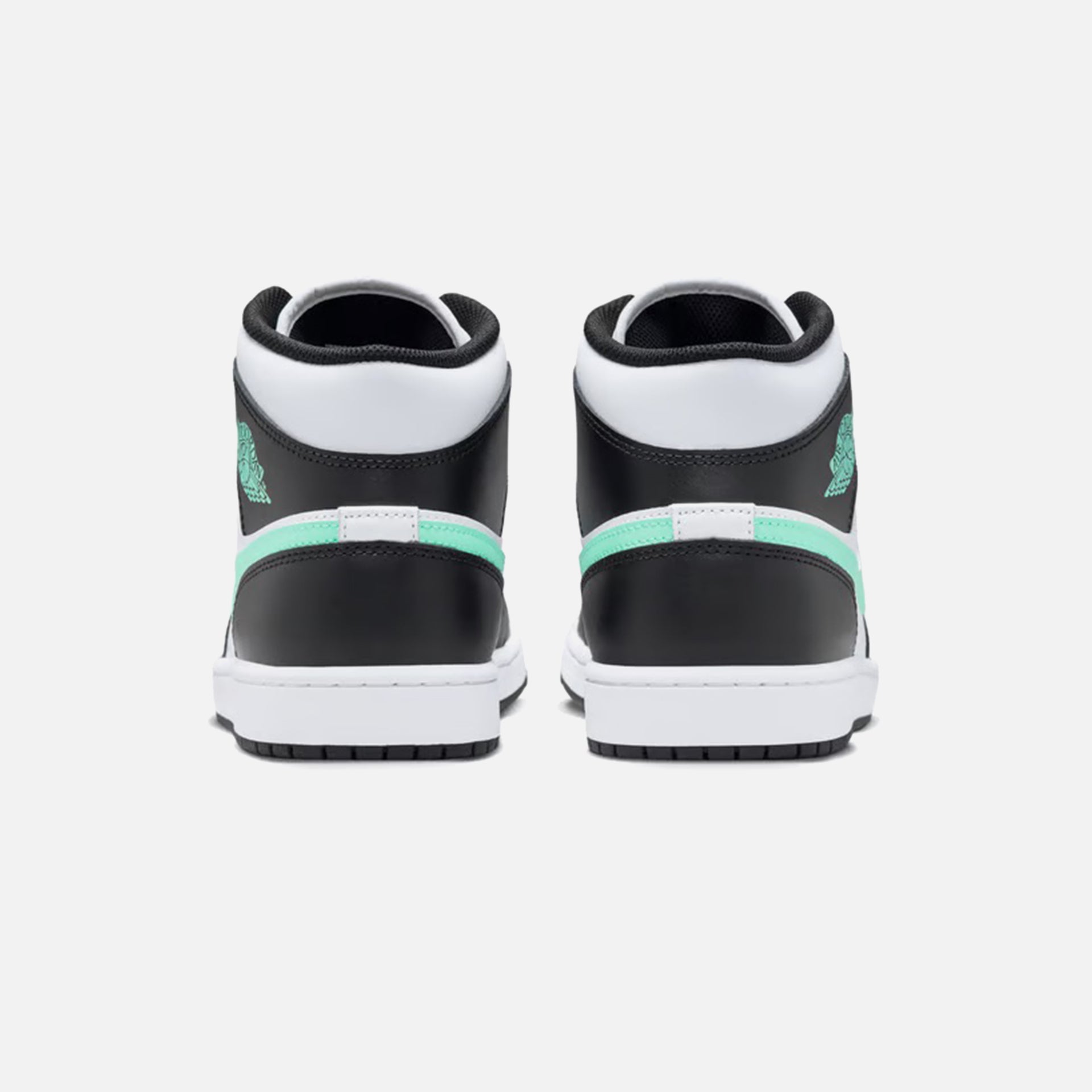 Jordan Air Jordan 1 Mid - White / Green Glow / Black