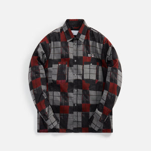 4S Designs Sharpie Print Plaid Work Shirt - Multi