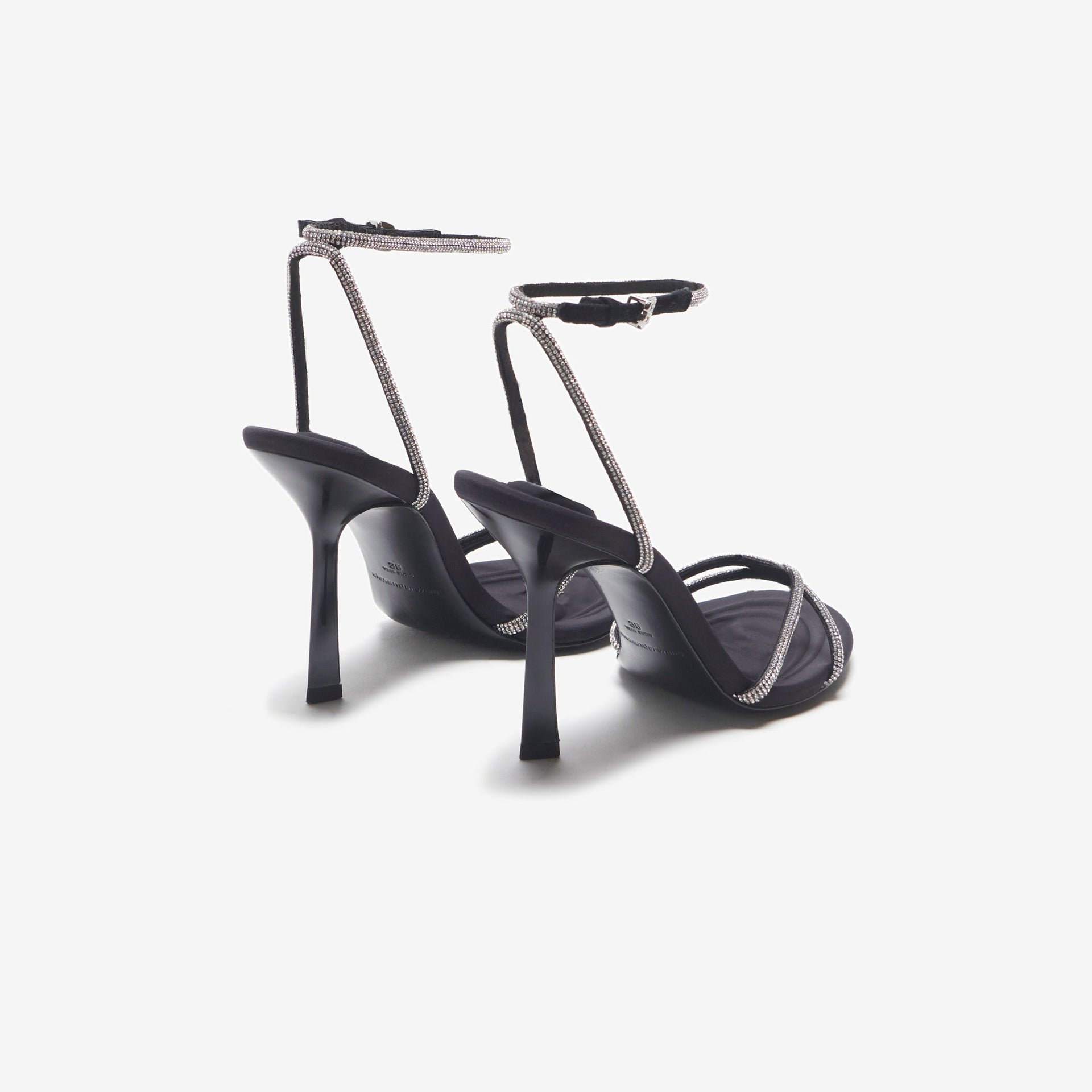 Alexander Wang Dahlia 105 Crystal Sandal - Black / Clear