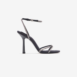 Alexander Wang Dahlia 105 Crystal Sandal - Black / Clear