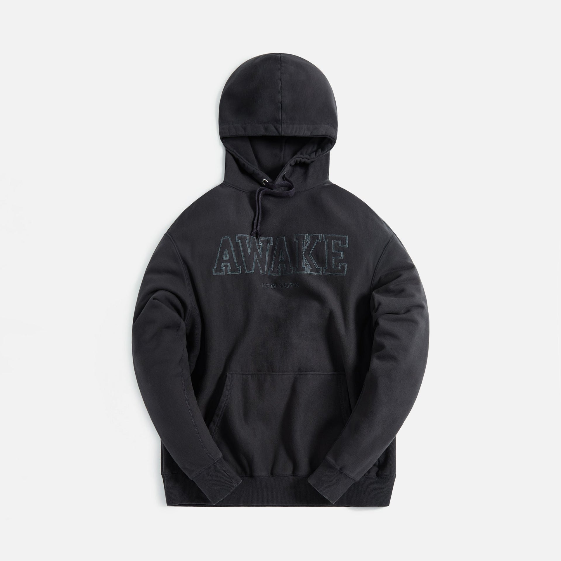 Awake Block Logo Hoodie - Charcoal