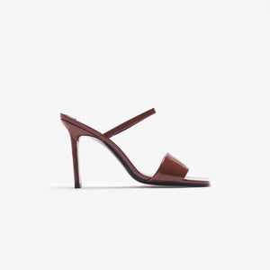 By Far Ada Patent Leather - Chocolate