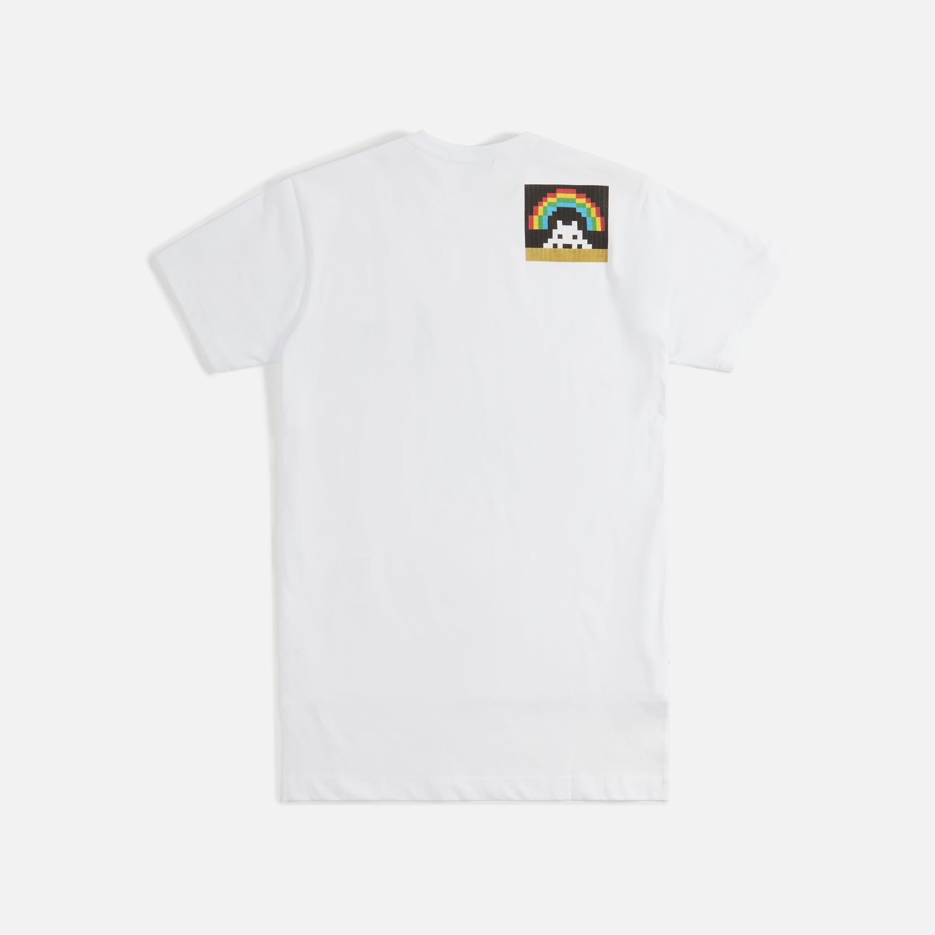 Comme Des Garçons Shirt Invader Digital Print Tee - White