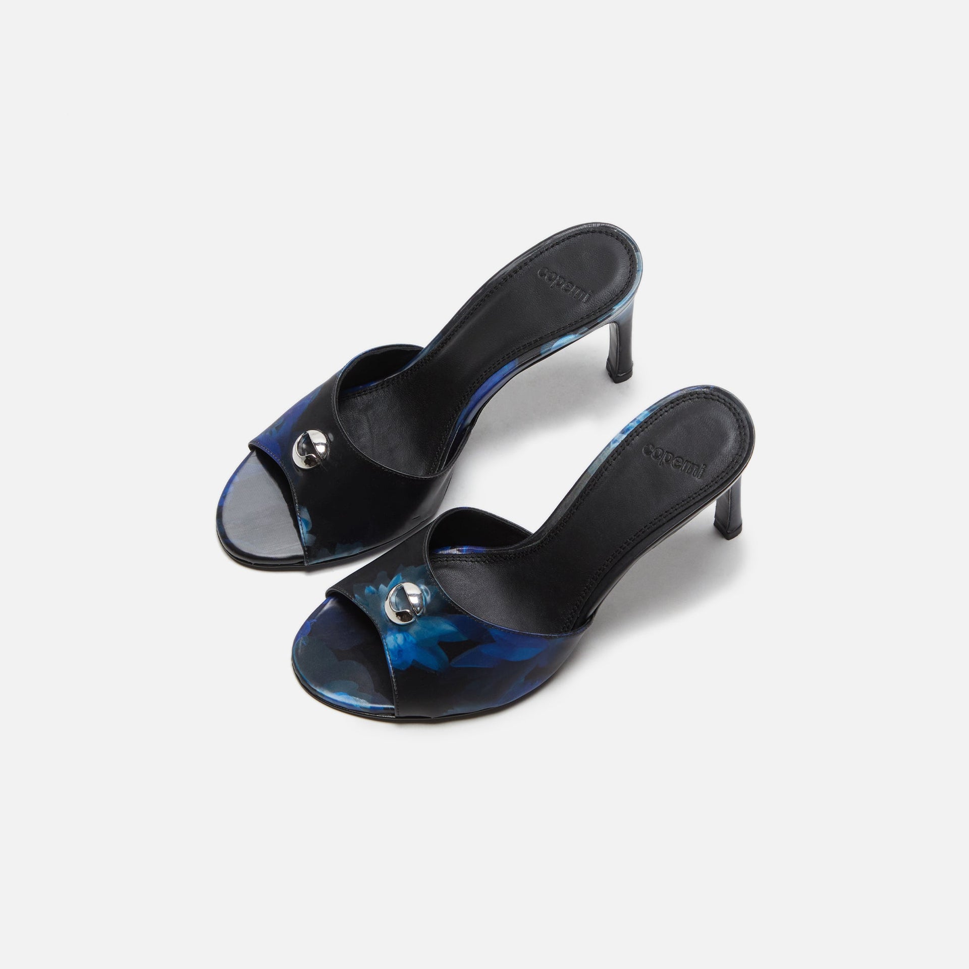 Coperni Holographic Logo Mule - Blue / Black