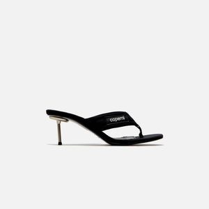 Coperni Branded Thong Sandal - Black