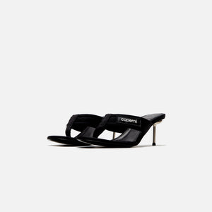 Coperni Branded Thong Sandal - Black