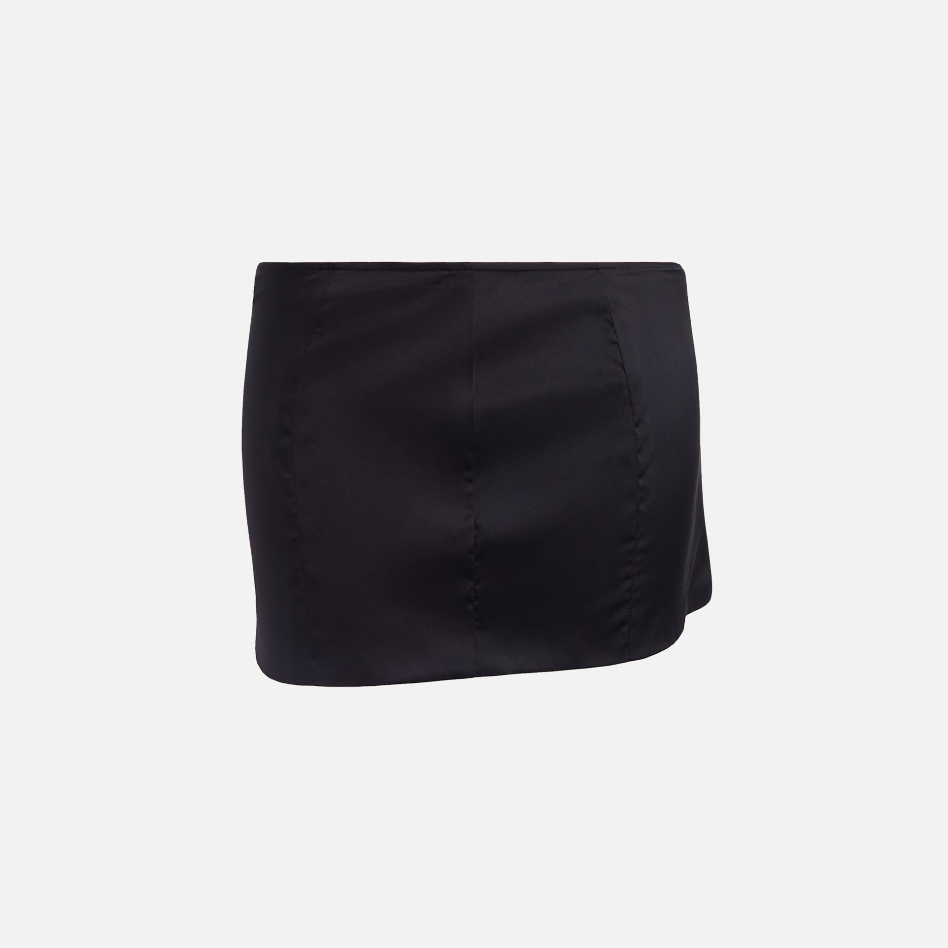 GUIZIO Satin Mini Skirt - Shadow