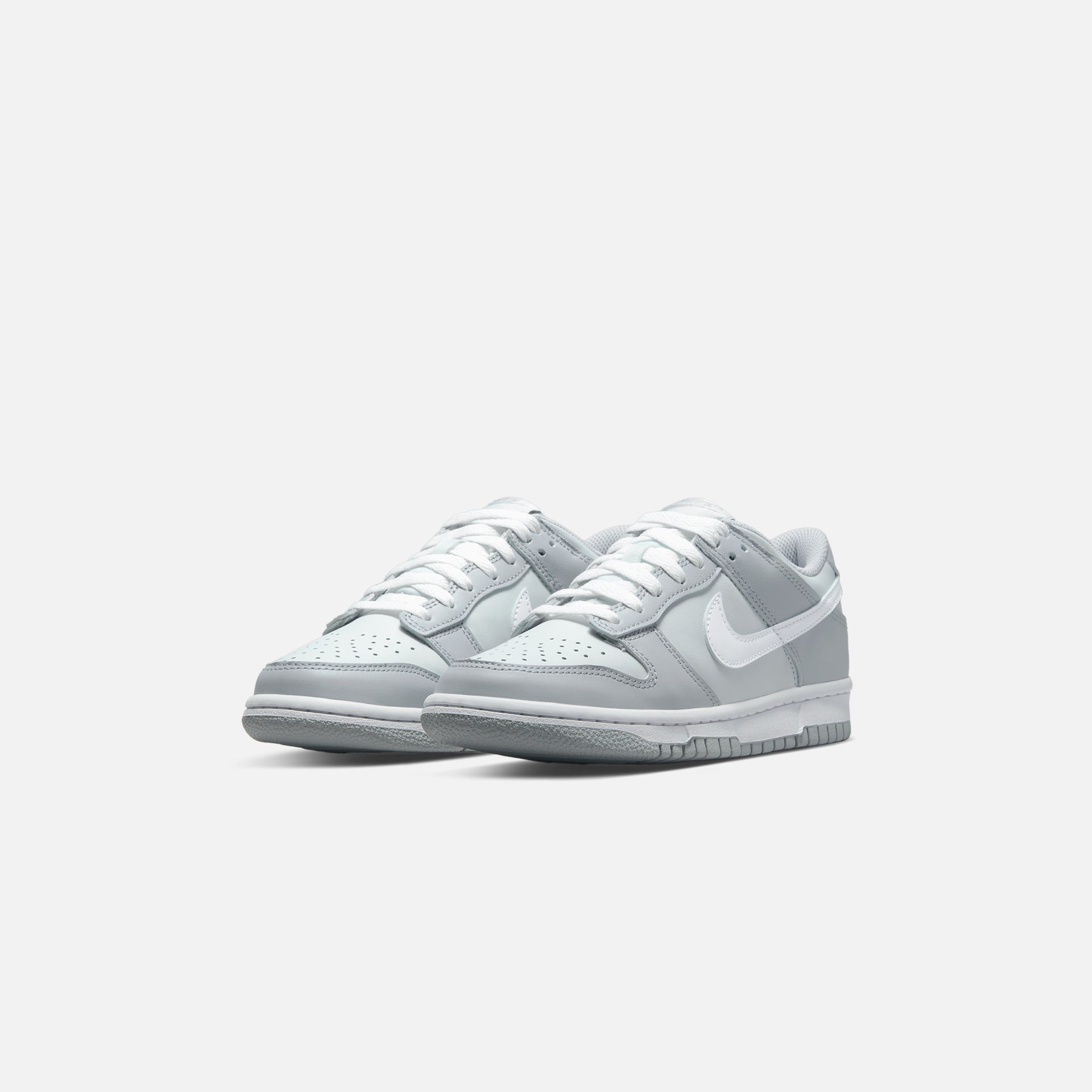 Nike GS Dunk Low - Pure Platinum / White / Wolf Grey