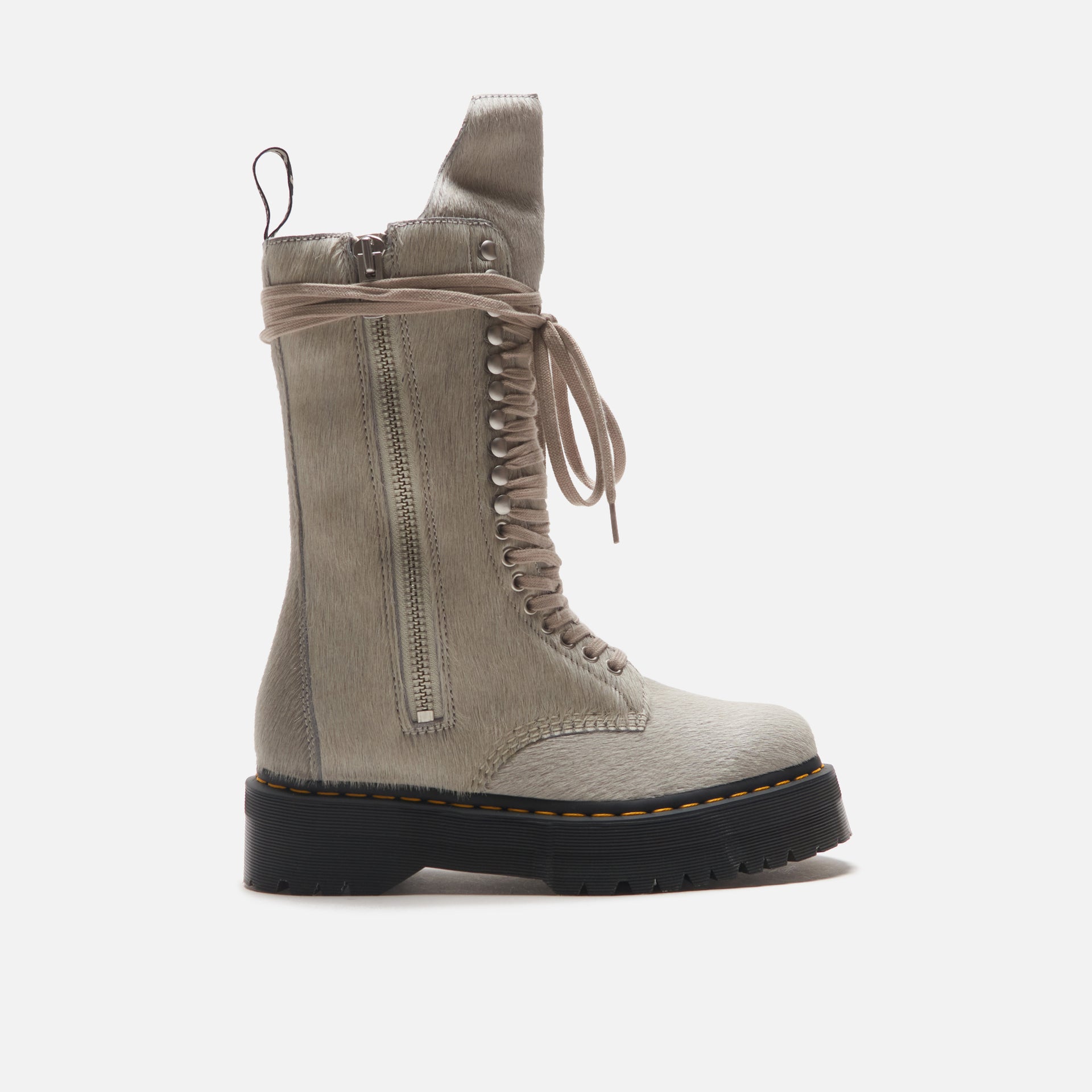 Dr. Martens x Rick Owens Quad Sole Calf Length Boot - Pearl