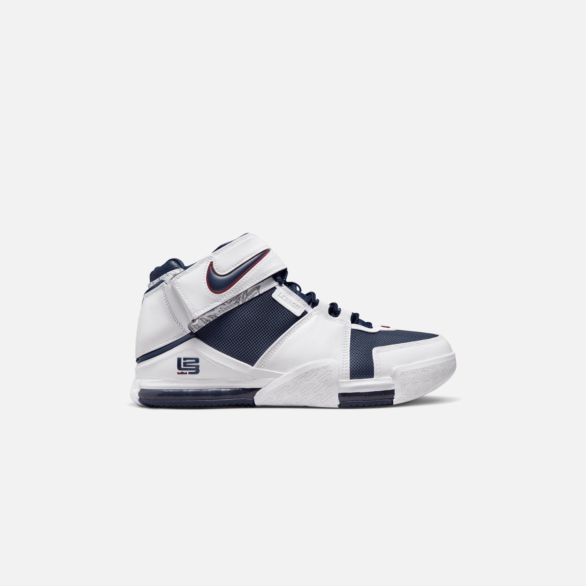 Nike Zoom Lebron II - White / Midnight Navy / Varsity Crimson