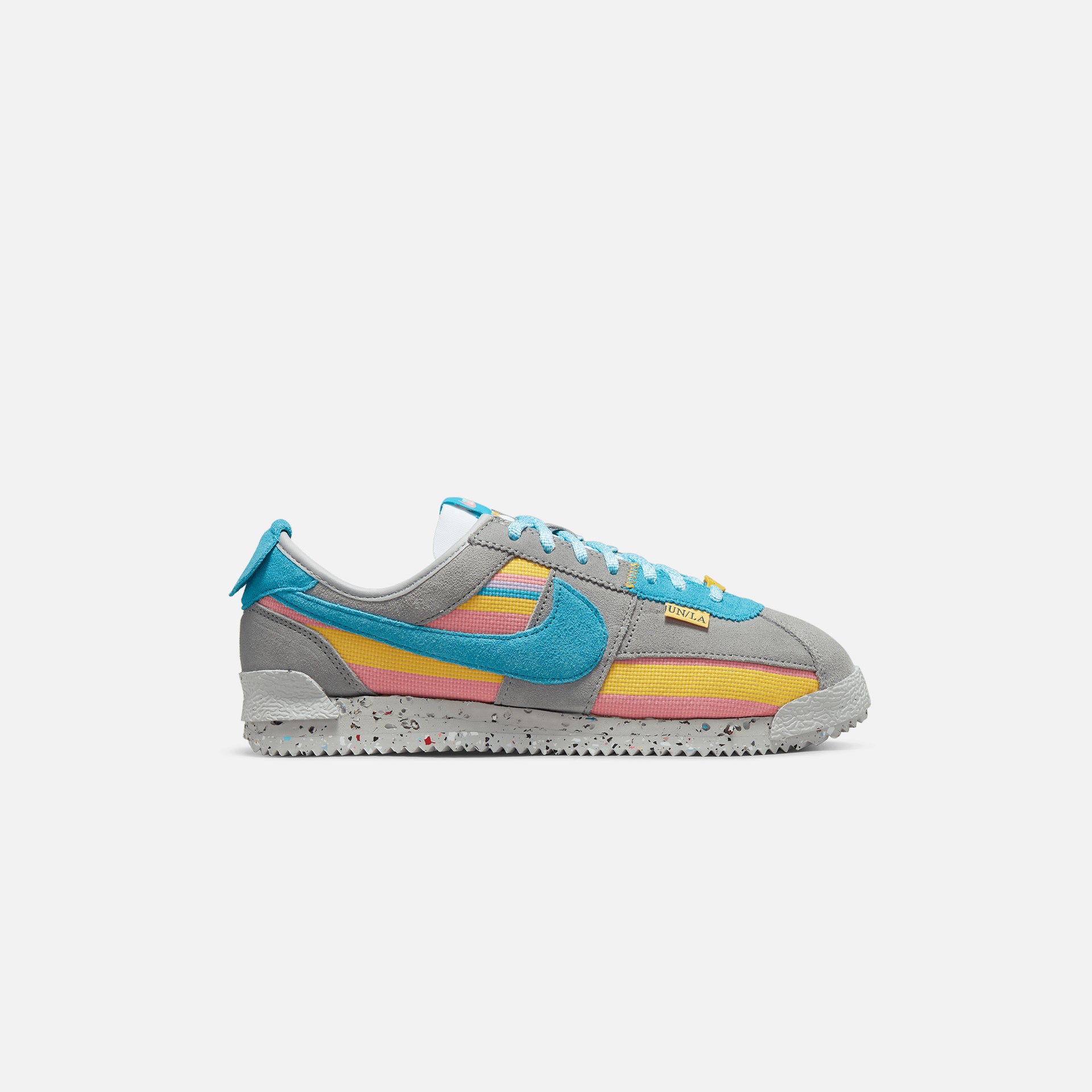 Nike x Union Cortez SP - Light Smoke Grey / Blue Fury / Coral Chalk / Varsity Maize