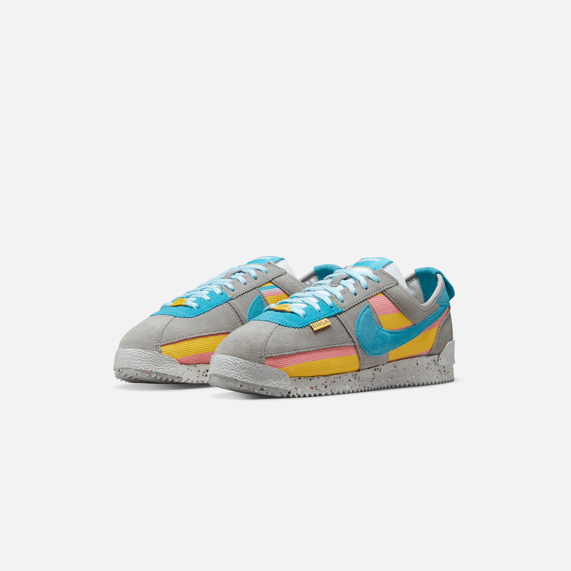 Nike x Union Cortez SP - Light Smoke Grey / Blue Fury / Coral Chalk / Varsity Maize