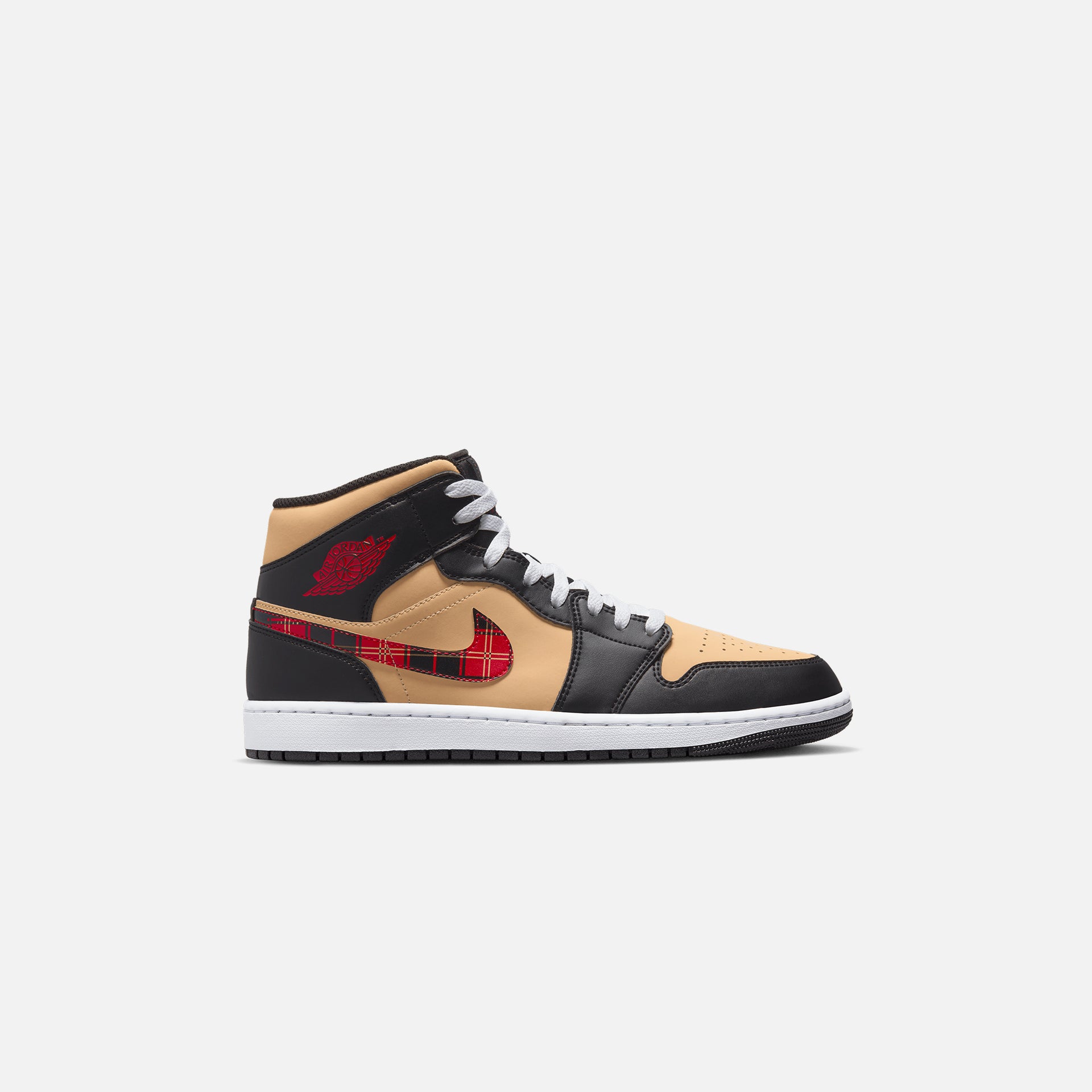 Jordan Air Jordan 1 Mid SE - Black / Multi Color / Sesame / Fire Red / White