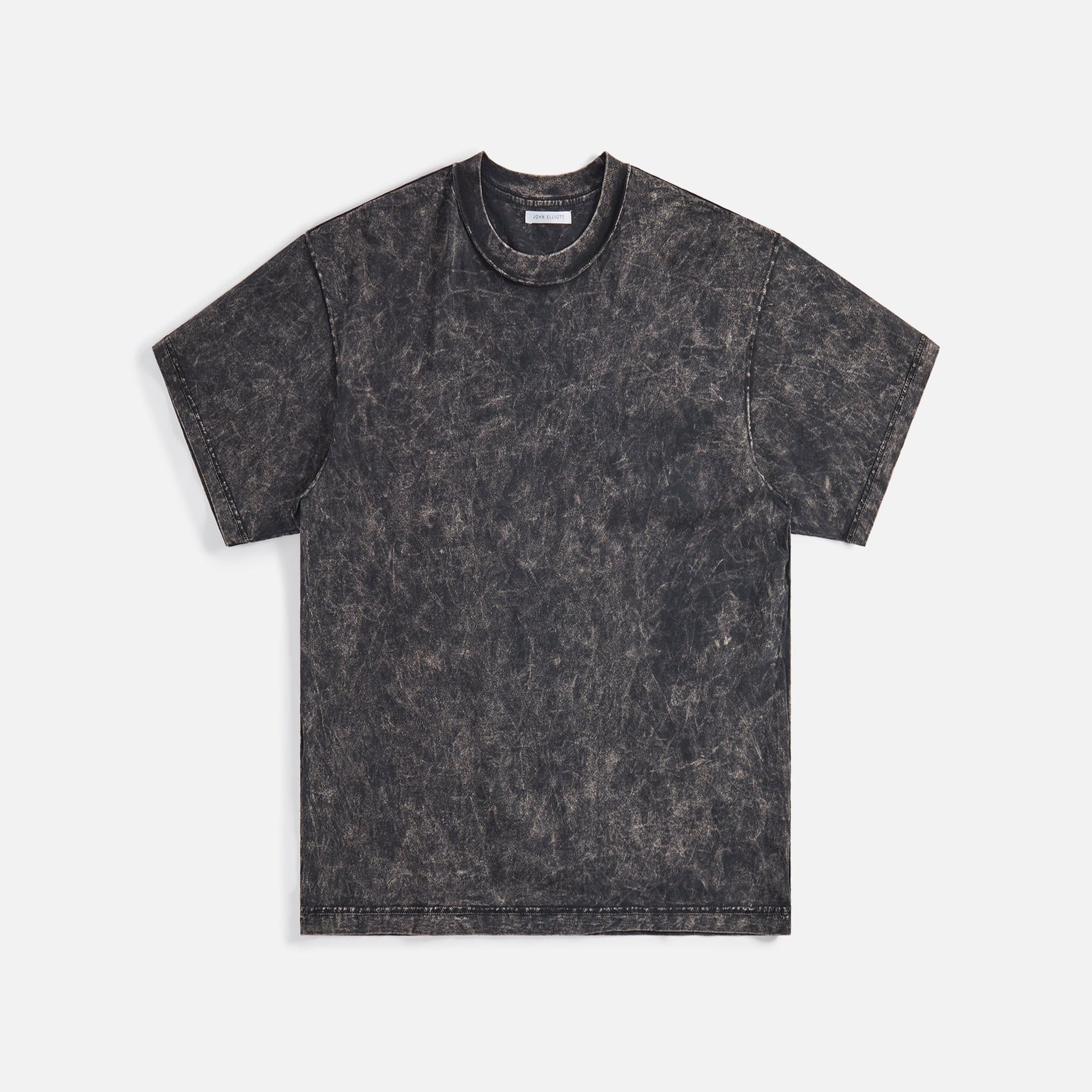 John Elliott Mineral Wash Cropped Tee - Black