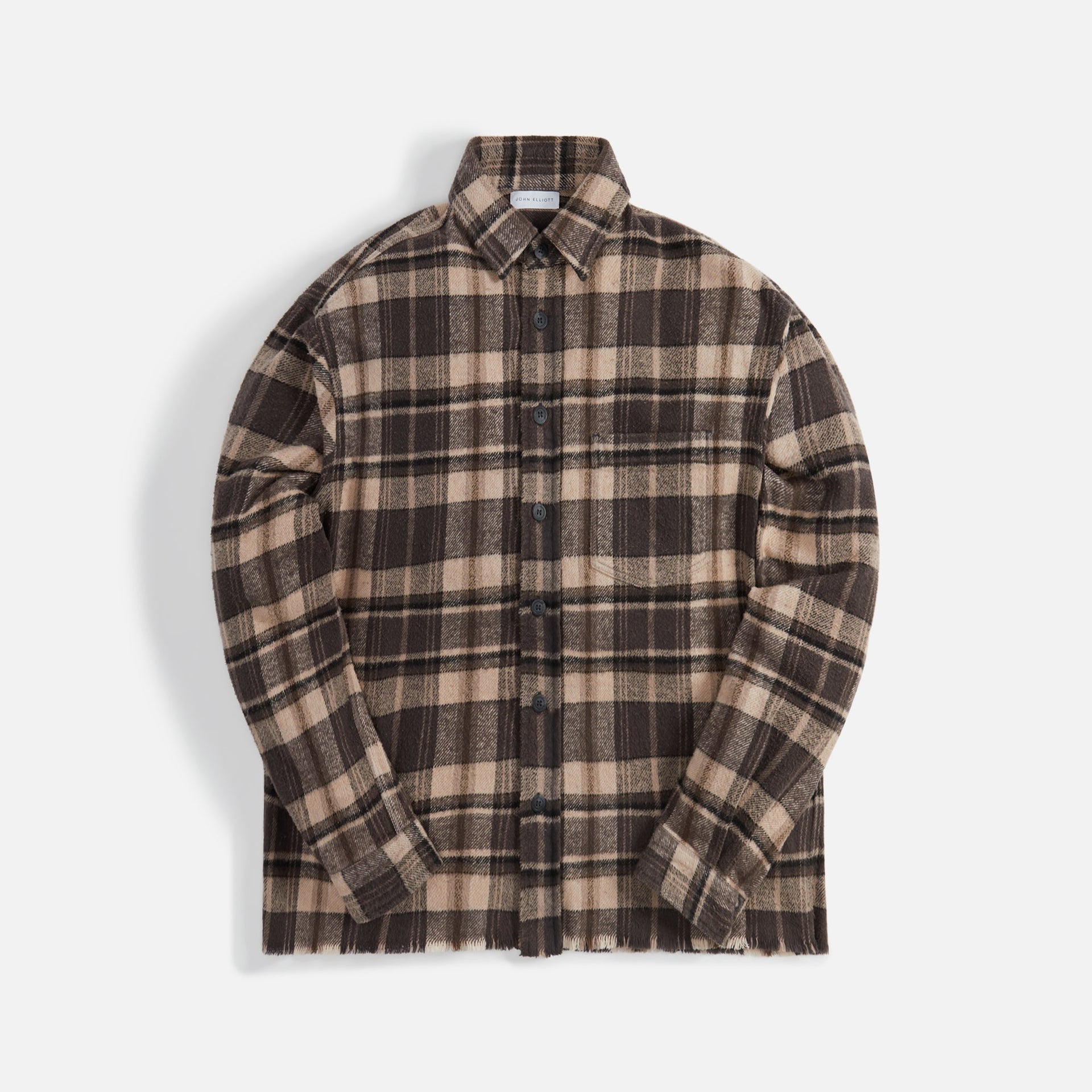 John Elliott Hemi Oversized Shirt - Lagoon Check