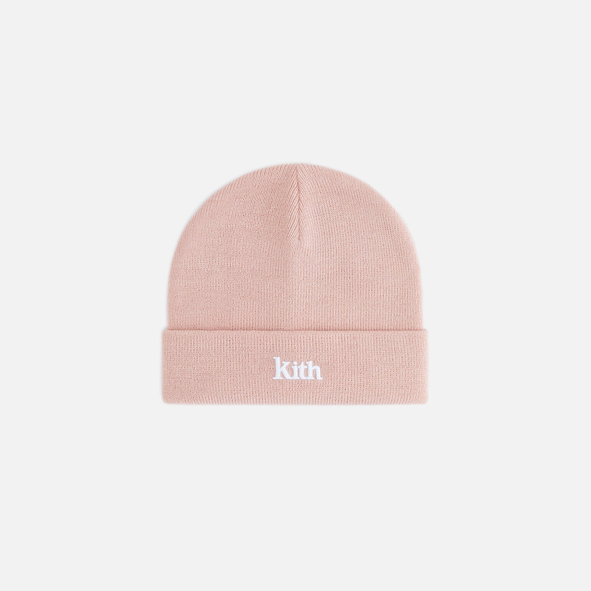 Kith Kids Classic Serif Logo Beanie - Rose