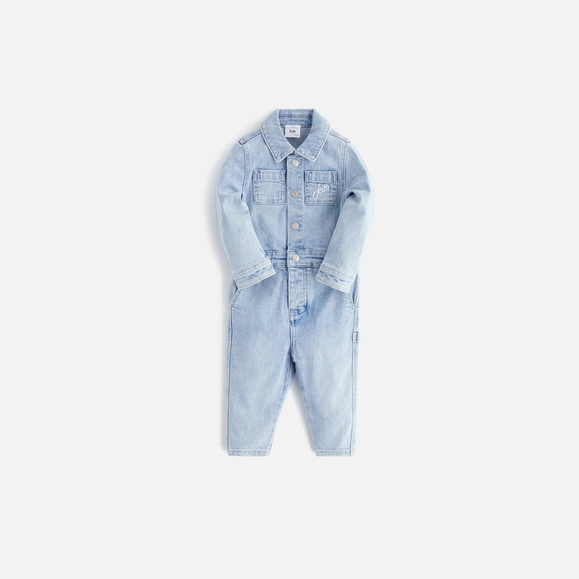 Kith Kids Baby Denim Workman Suit - Light Indigo