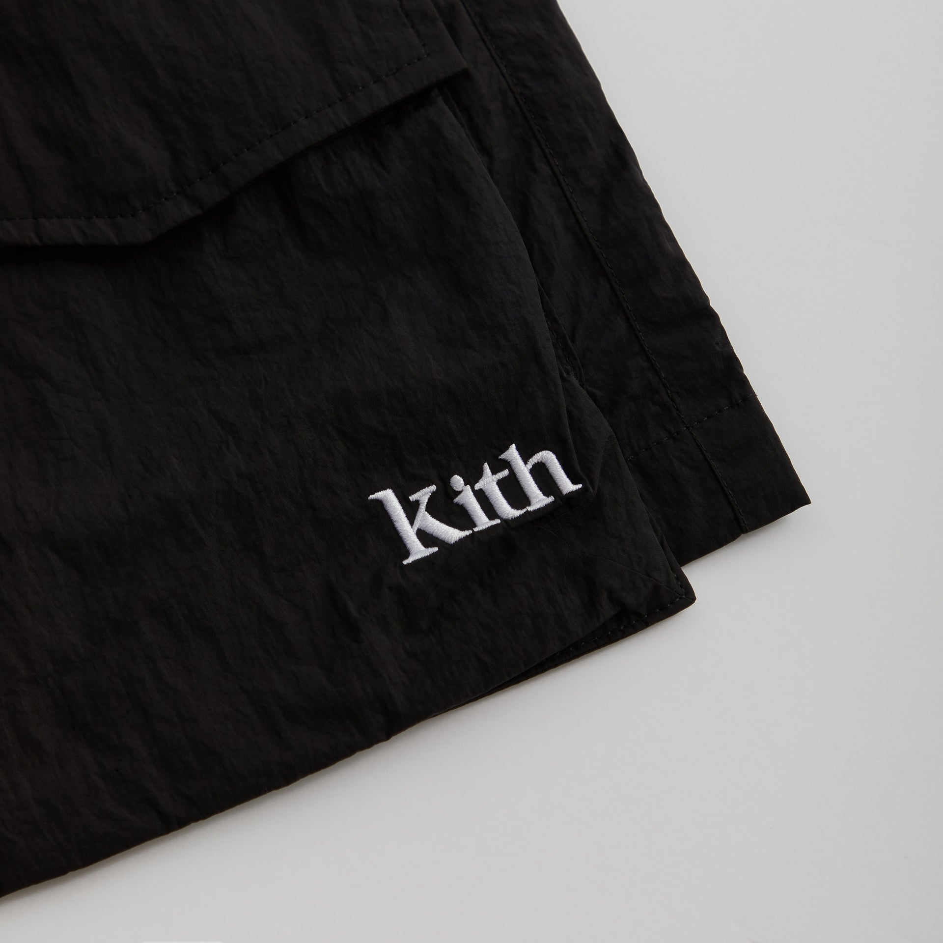 Kith Wrinkle Nylon Boreum Cargo Short - Black